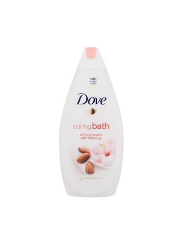 Dove Caring Bath Almond Cream With Hibiscus Пяна за вана за жени 450 ml