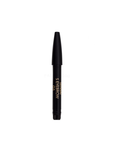 Sensai Styling Eyebrow Pencil Молив за вежди за жени Пълнител 0,2 гр Нюанс 01 Dark Brown
