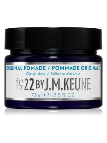 Keune 1922 Original Pomade помада за коса за естествена фиксация и блясък на косата 75 мл.