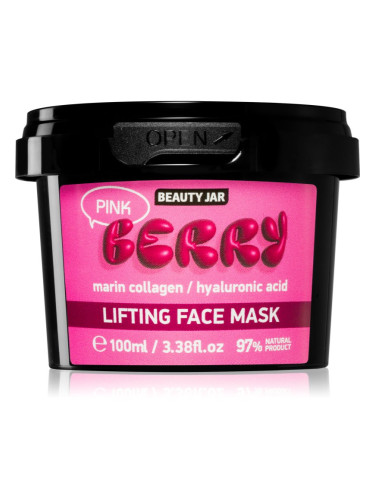 Beauty Jar Berry Pink стягаща маска за лице 100 мл.