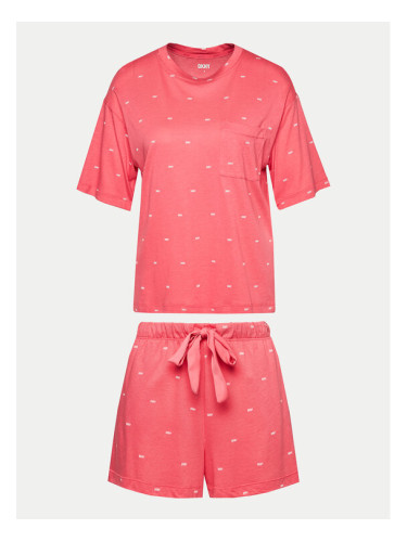 DKNY Пижама YI80010 Розов Regular Fit