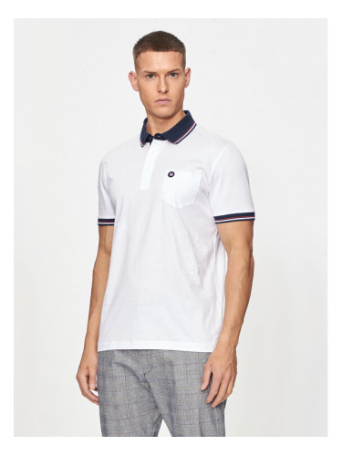 Pierre Cardin Тениска с яка и копчета C5 21284.2034 Бял Regular Fit