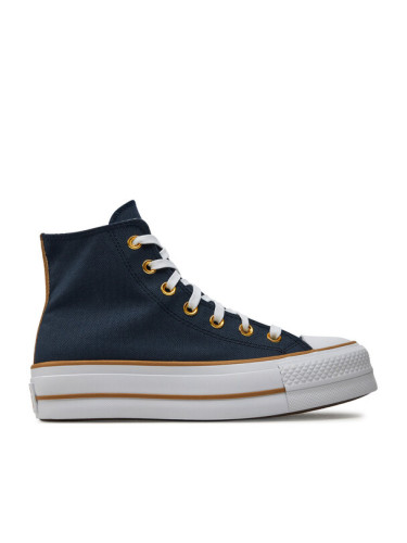 Converse Кецове Chuck Taylor All Star Lift Platform Herringbone Stripe A08860C Син