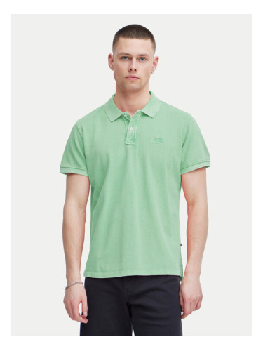 Blend Тениска с яка и копчета 20716907 Зелен Regular Fit