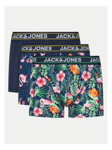 Jack&Jones Комплект 3 чифта боксерки Jacpink 12255833 Цветен
