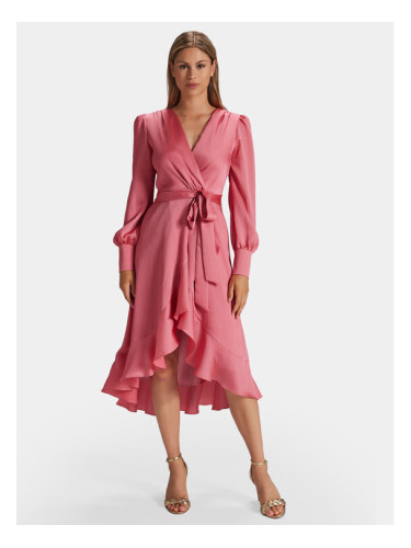 Swing Коктейлна рокля 5AG13600 Розов Regular Fit