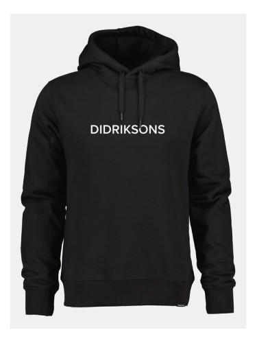 Didriksons Суитшърт Ven 505550 Черен Regular Fit