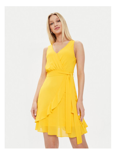 Morgan Лятна рокля 241-ROSVAL Жълт Regular Fit