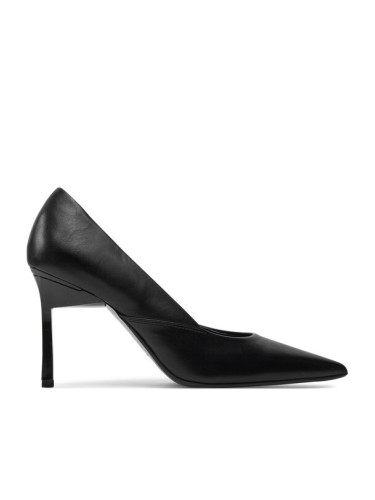 Calvin Klein Обувки на ток Heel Pump 90 Leather HW0HW01929 Черен