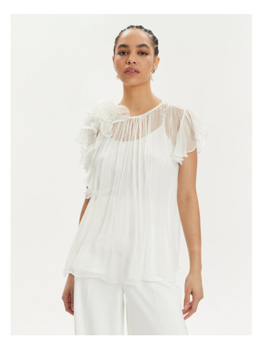 Nissa Блуза TOP14978 Бял Regular Fit