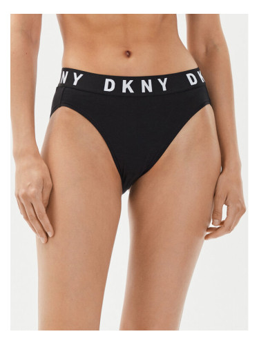 DKNY Класически бикини с висока талия DK8505 Черен