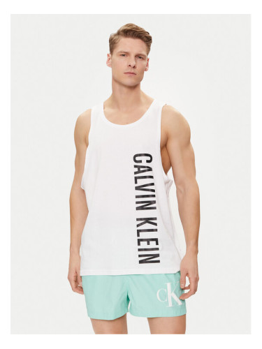 Calvin Klein Swimwear Мъжки топ KM0KM00997 Бял Regular Fit