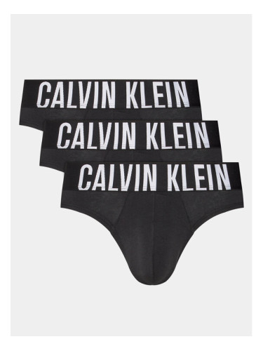 Calvin Klein Underwear Комплект 3 чифта слипове 000NB3607A Черен