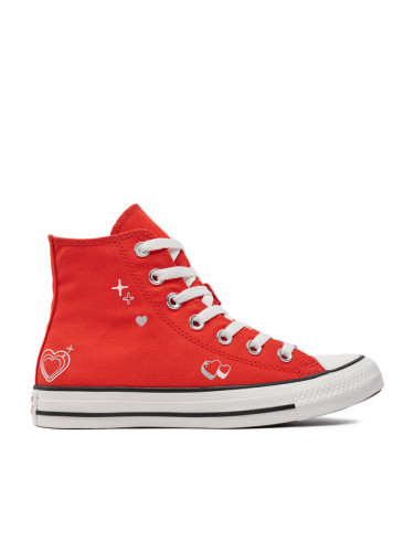 Converse Кецове Chuck Taylor All Star Y2K Heart A09117C Червен