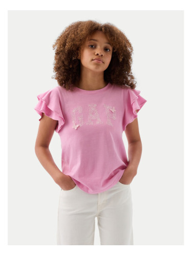 Gap Тишърт 883254 Розов Regular Fit