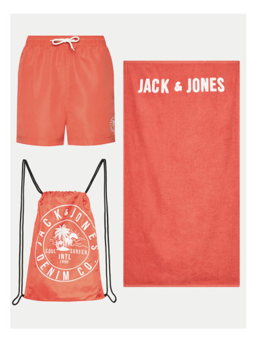 Jack&Jones Плувни шорти Jpstbeach 12249449 Оранжев Regular Fit