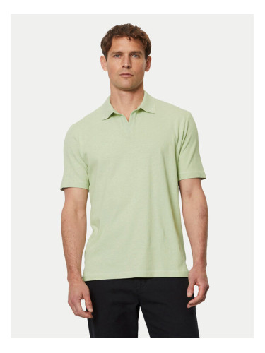 Marc O'Polo Тениска с яка и копчета 423 2091 53026 Зелен Regular Fit