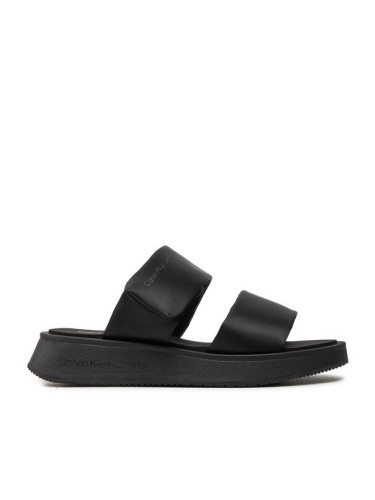 Calvin Klein Jeans Чехли Slide Double Strap Sandal Dc YW0YW01355 Черен