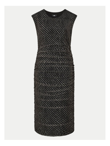 DKNY Коктейлна рокля P4ADEWPO Черен Regular Fit