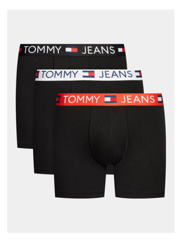 Tommy Jeans Комплект 3 чифта боксерки UM0UM03255 Черен