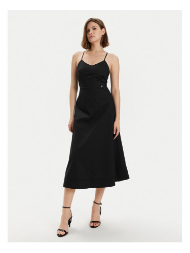 Gaudi Лятна рокля 411FD15002 Черен Regular Fit