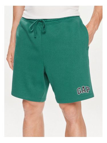 Gap Спортни шорти 866764-01 Зелен Regular Fit