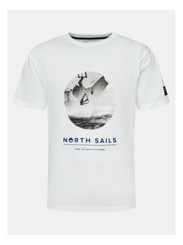 North Sails Тишърт 693002 Бял Comfort Fit