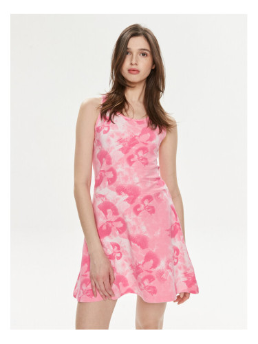 adidas Лятна рокля Floral Graphic IS4247 Розов Regular Fit
