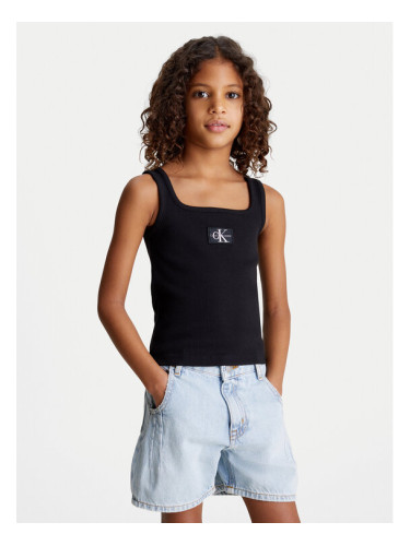 Calvin Klein Jeans топ Badge IG0IG02440 Черен Regular Fit