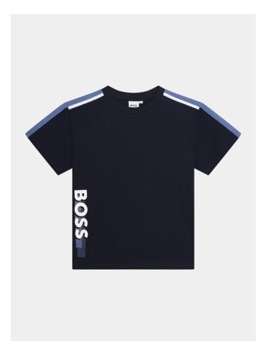 Boss Тишърт J50722 S Тъмносин Loose Fit