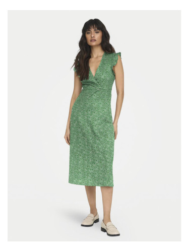 ONLY Лятна рокля May 15257520 Зелен Regular Fit