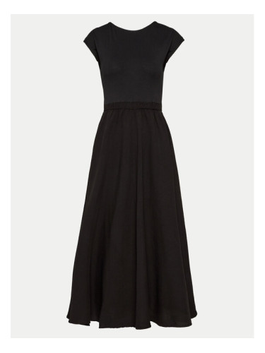 Deha Лятна рокля D02227 Черен Regular Fit
