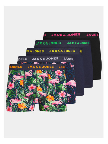 Jack&Jones Комплект 5 чифта боксери Jacpink 12255851 Цветен
