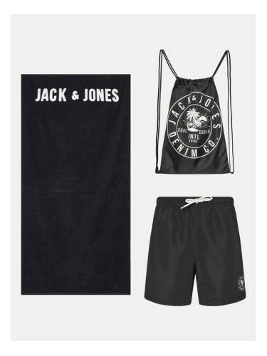 Jack&Jones Плувни шорти Jpstbeach 12249449 Черен Regular Fit