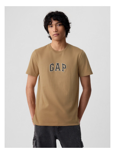 Brown men's T-shirt with GAP logo