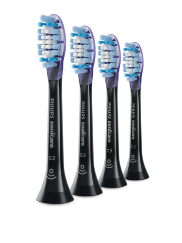 Стандартни глави за звукова четка за зъби 4 броя Philips Sonicare Premium Gum Care HX9054/33, черно