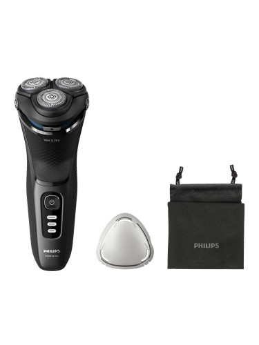 Електрическа самобръсначка за мокро и сухо бръснене Philips Series 3000 S3244/12 черно