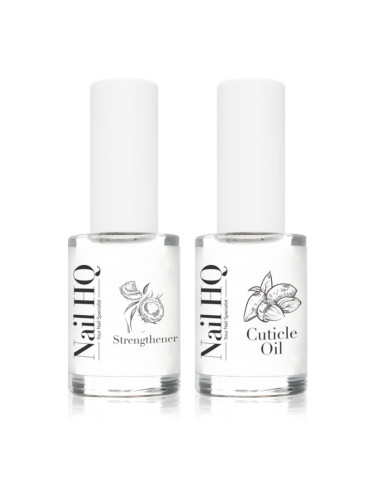 Nail HQ Strengthener & Cuticle Oil Duo комплект (за нокти и кожичките около ноктите)