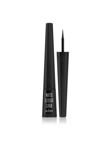 Aden Cosmetics Matte Liquid Liner очна линия цвят Black 2,5 мл.