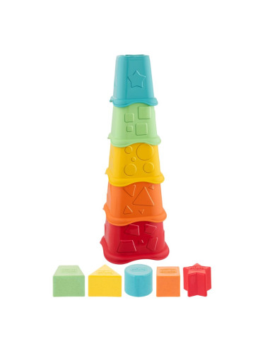 Chicco Eco+ 2in1 Stacking Cups чашки за редене 6-36 m 10 бр.