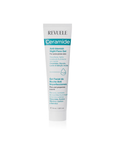 Revuele Ceramide Anti-Blemish Night Face Gel гел срещу несъвършенства за нощ 40 мл.