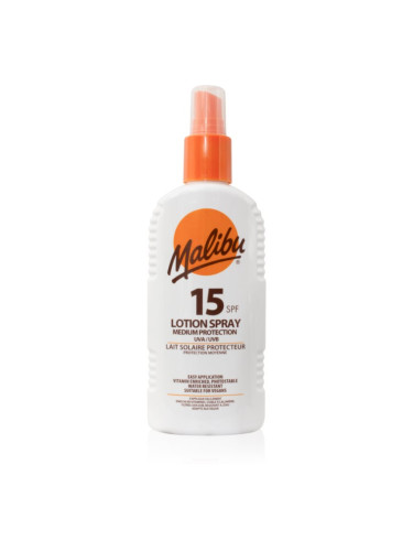 Malibu Lotion Spray Medium Protection защитен спрей SPF 15 200 мл.