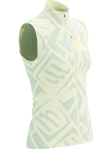 Compressport Hurricane Windproof Vest W Sugar Swizzle/Ice Flow/Safety Yellow L Яке за бягане