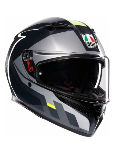 AGV K3 Shade Grey/Yellow Fluo L Каска