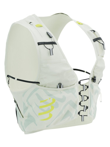 Compressport UltRun S Pack Evo 10 Sugar Swizzle/Ice Flow/Safety Yellow M Раница за бягане