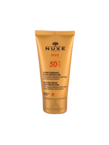 NUXE Sun Melting Cream SPF50 Слънцезащитен продукт за лице 50 ml увредена кутия