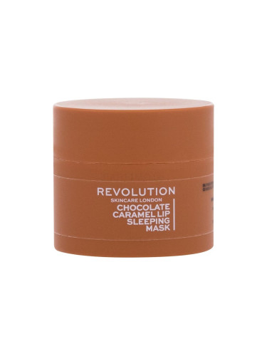 Revolution Skincare Lip Sleeping Mask Балсам за устни за жени 10 гр Нюанс Chocolat Caramel увредена кутия