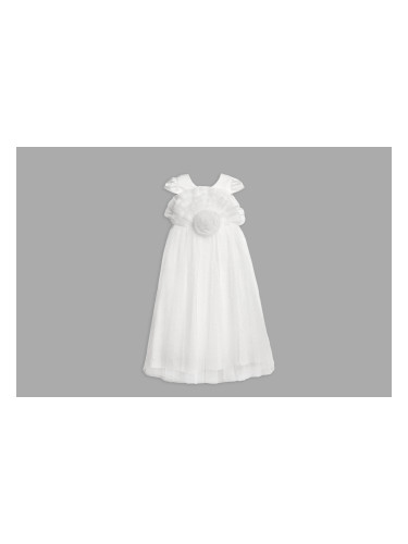Официална детска рокля White Flower