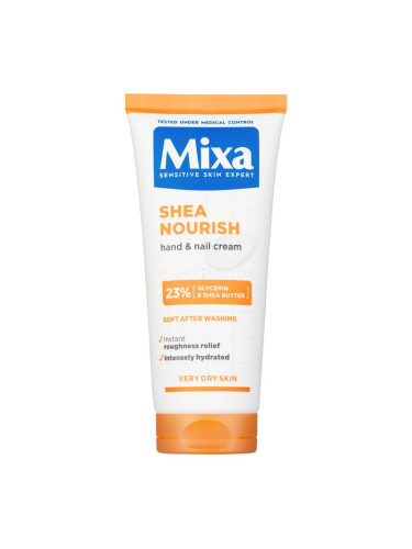 Mixa Shea Nourish Hand & Nail Cream Крем за ръце 100 ml
