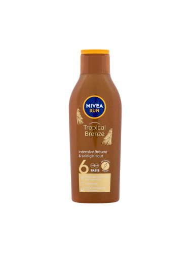 Nivea Sun Tropical Bronze Milk SPF6 Слънцезащитна козметика за тяло 200 ml